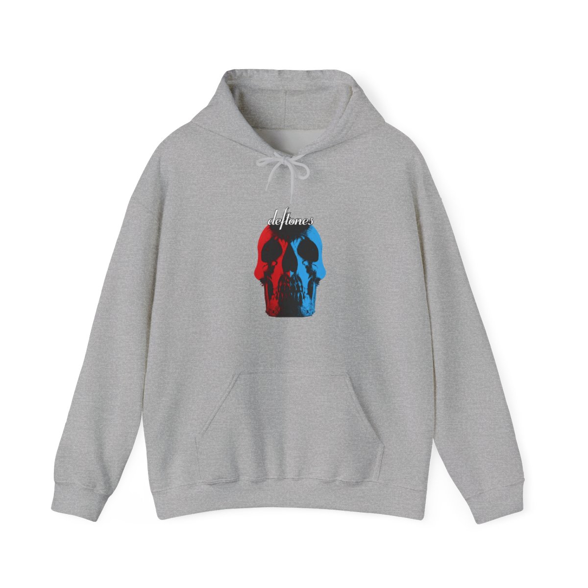 Deftones Adult Deftones Split Skull Hoodie