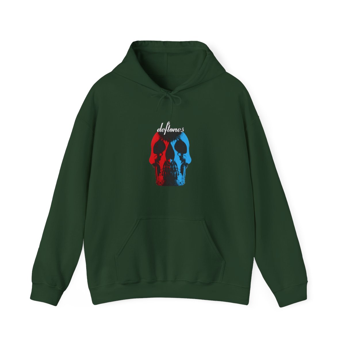 Deftones Adult Deftones Split Skull Hoodie - alternate angle 5, merchandise