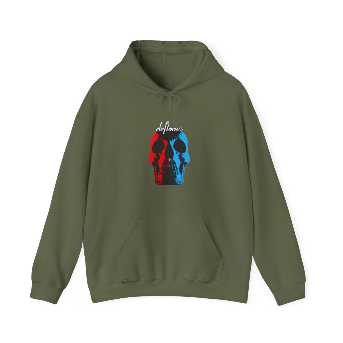 Deftones Adult Deftones Split Skull Hoodie - alternate angle 4, merchandise