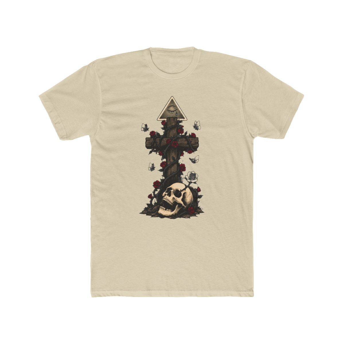Deftones OHMS Skull Cross Roses T Shirt T Shirt - alternate angle 4, merchandise