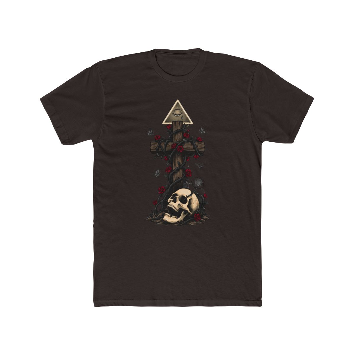 Deftones OHMS Skull Cross Roses T Shirt T Shirt - alternate angle 3, merchandise
