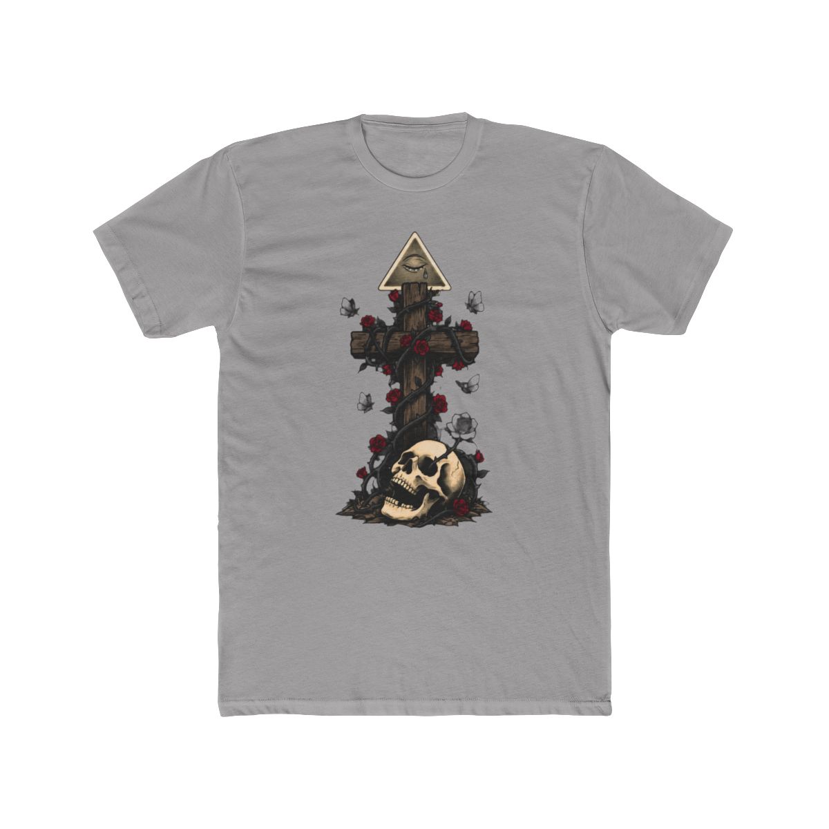 Deftones OHMS Skull Cross Roses T Shirt T Shirt - alternate angle 2, merchandise