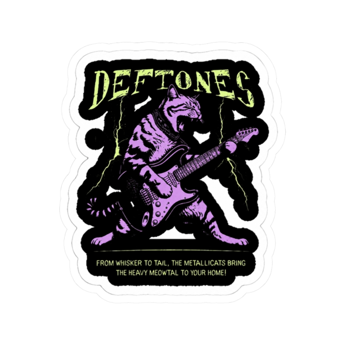 deftones cat Sticker - alternate angle 3, merchandise