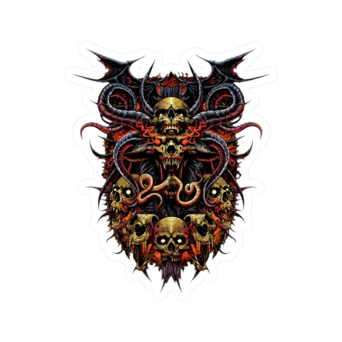 Demonic Realm Deftones Sticker - alternate angle 3, merchandise