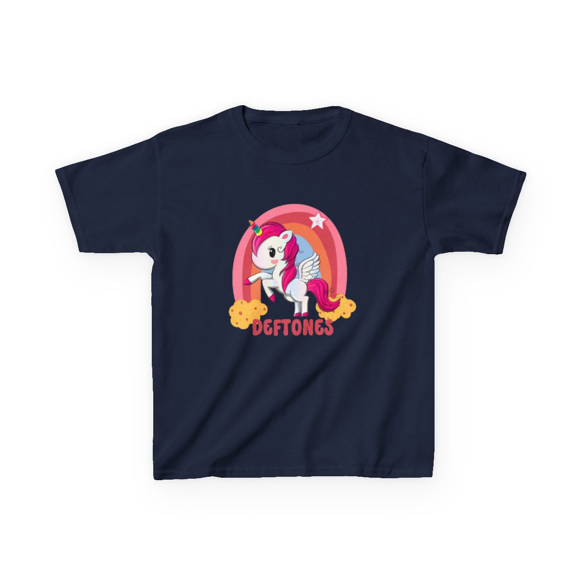 deftones // retro unicorn Kids T-Shirt - alternate angle 3, merchandise