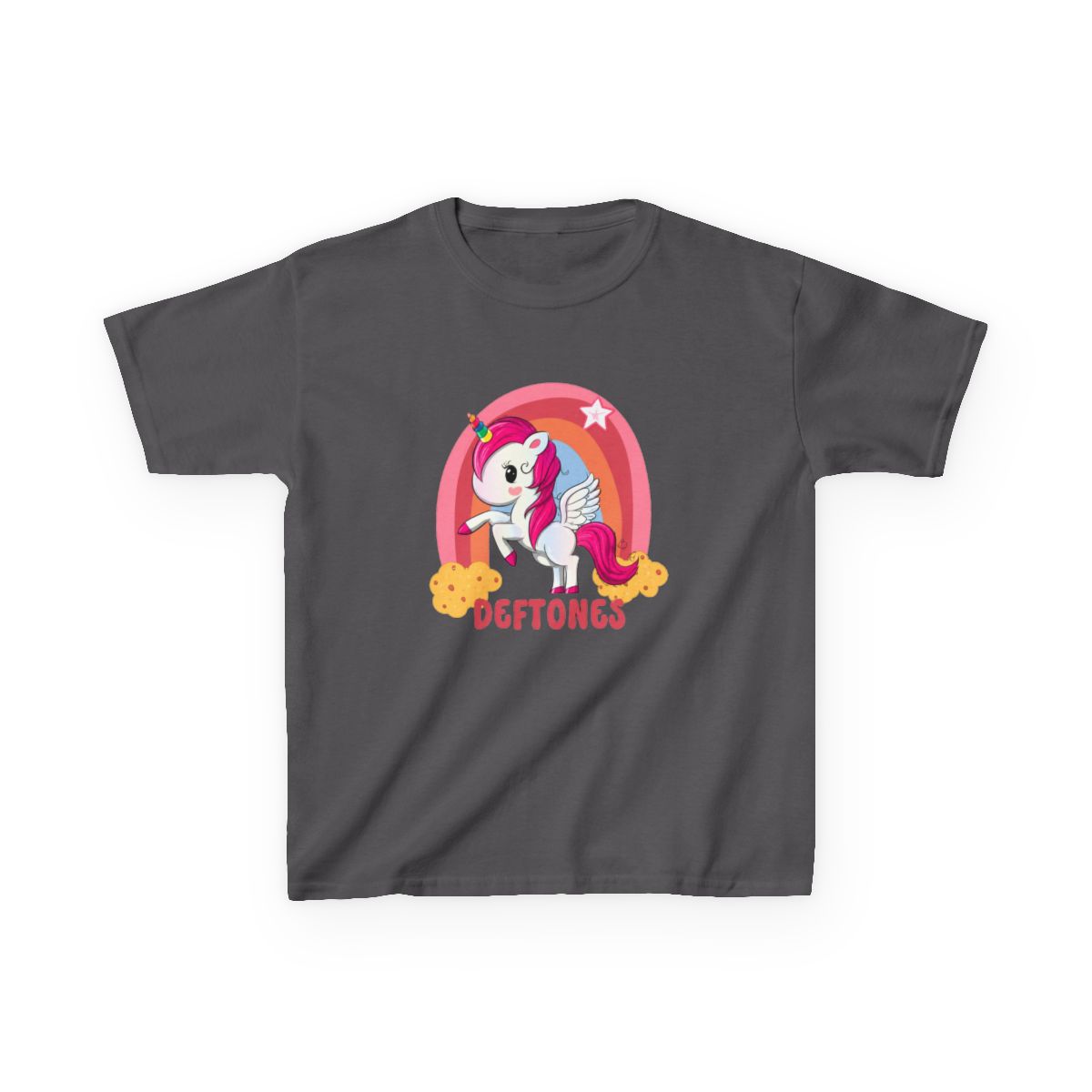 deftones // retro unicorn Kids T-Shirt - alternate angle 2, merchandise
